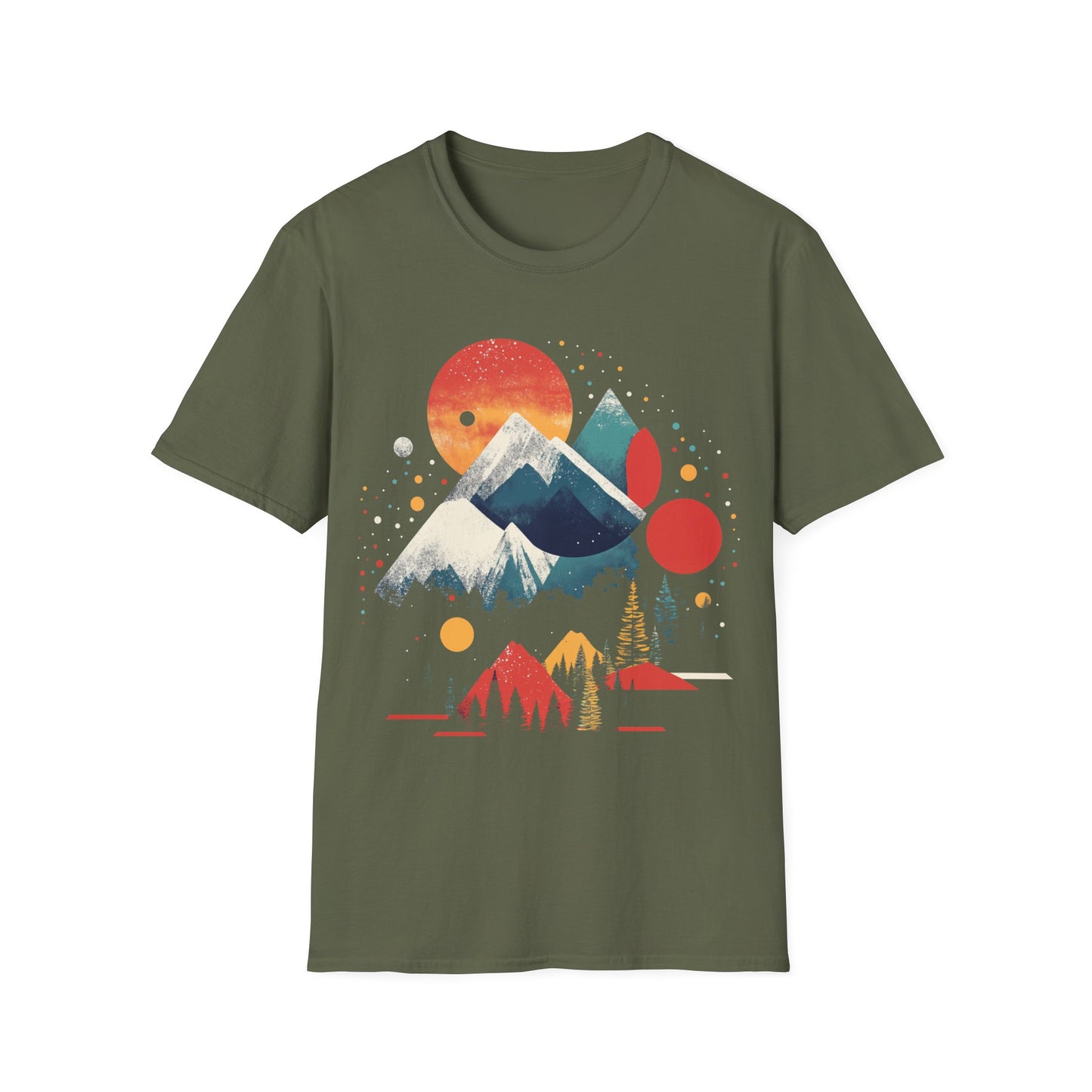 Abstract Geo Mountain T-Shirt